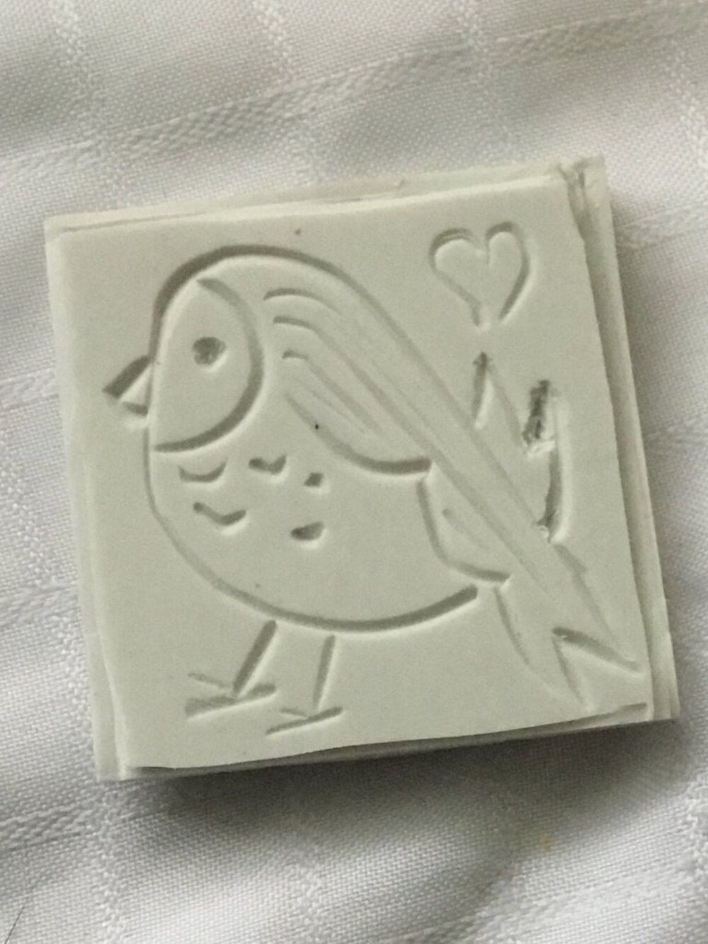 Two sides hand made rubber stamp